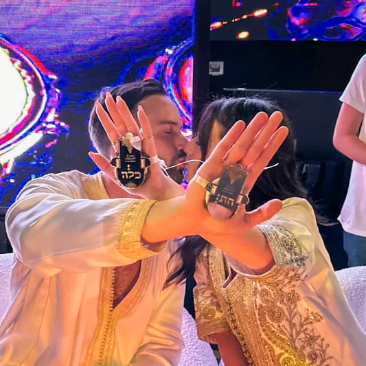 Personalized Acrylic Henna Hamsa Set