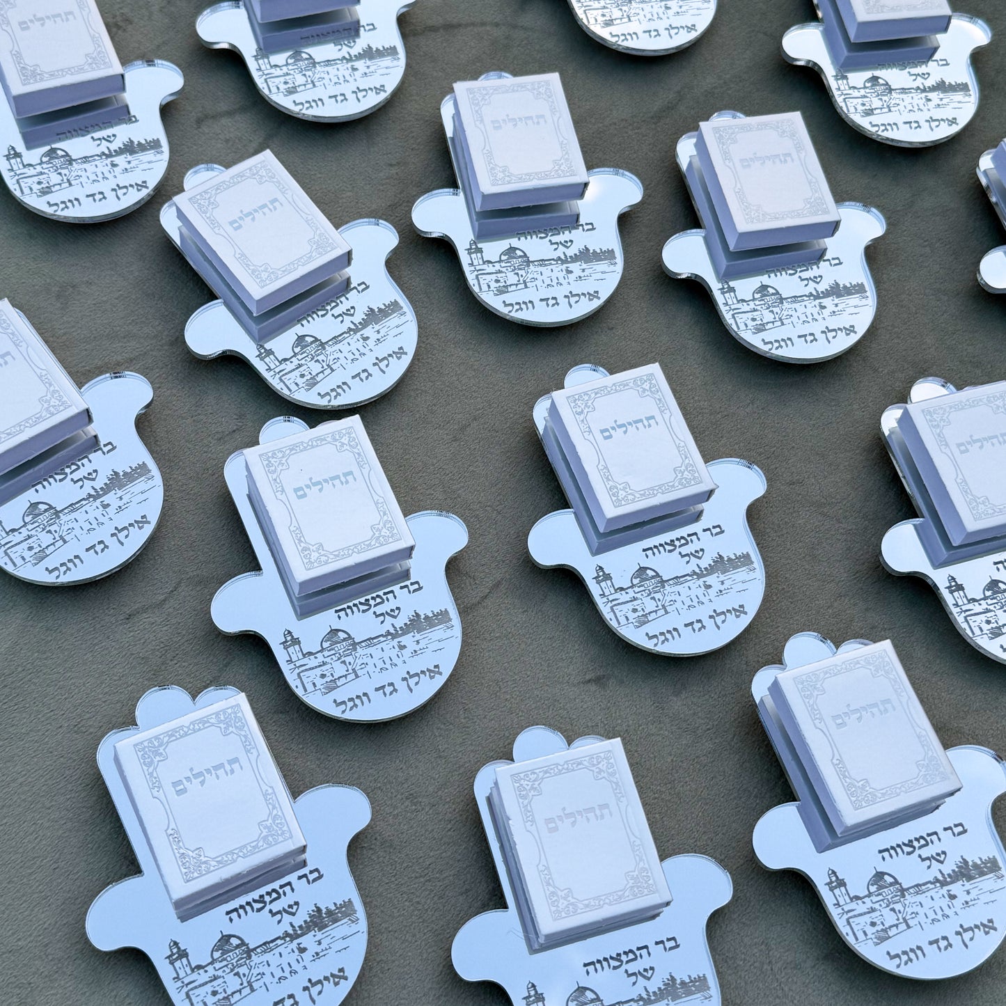 Magnet Hamsa Mini Tehilim Holder- Jerusalem