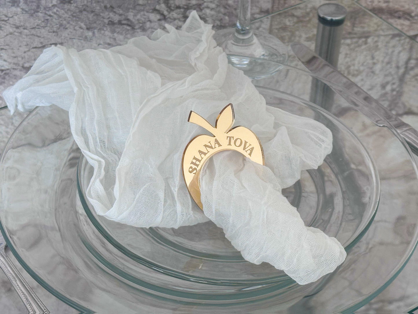 Personalized Apple Napkin Ring