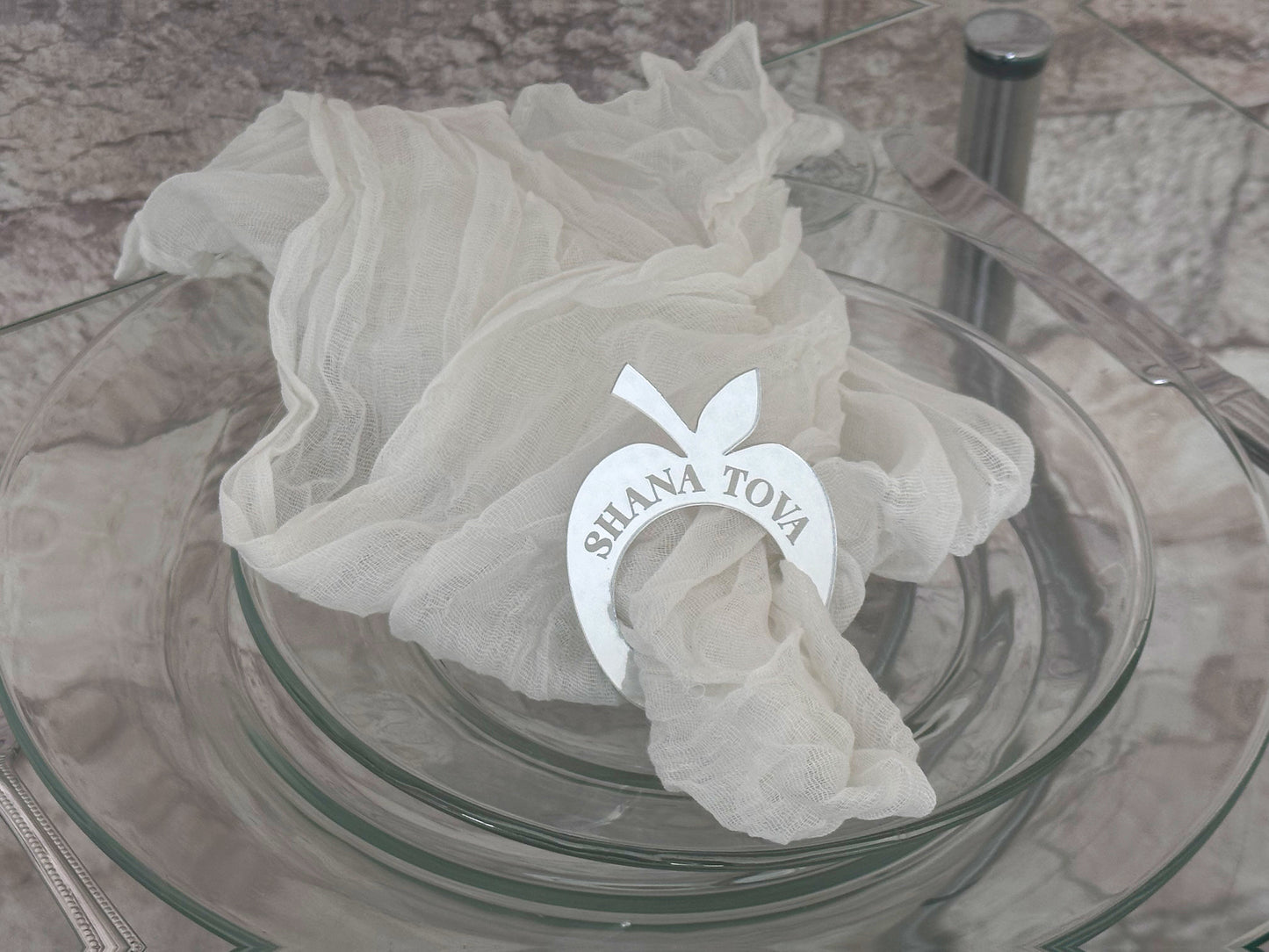Personalized Apple Napkin Ring