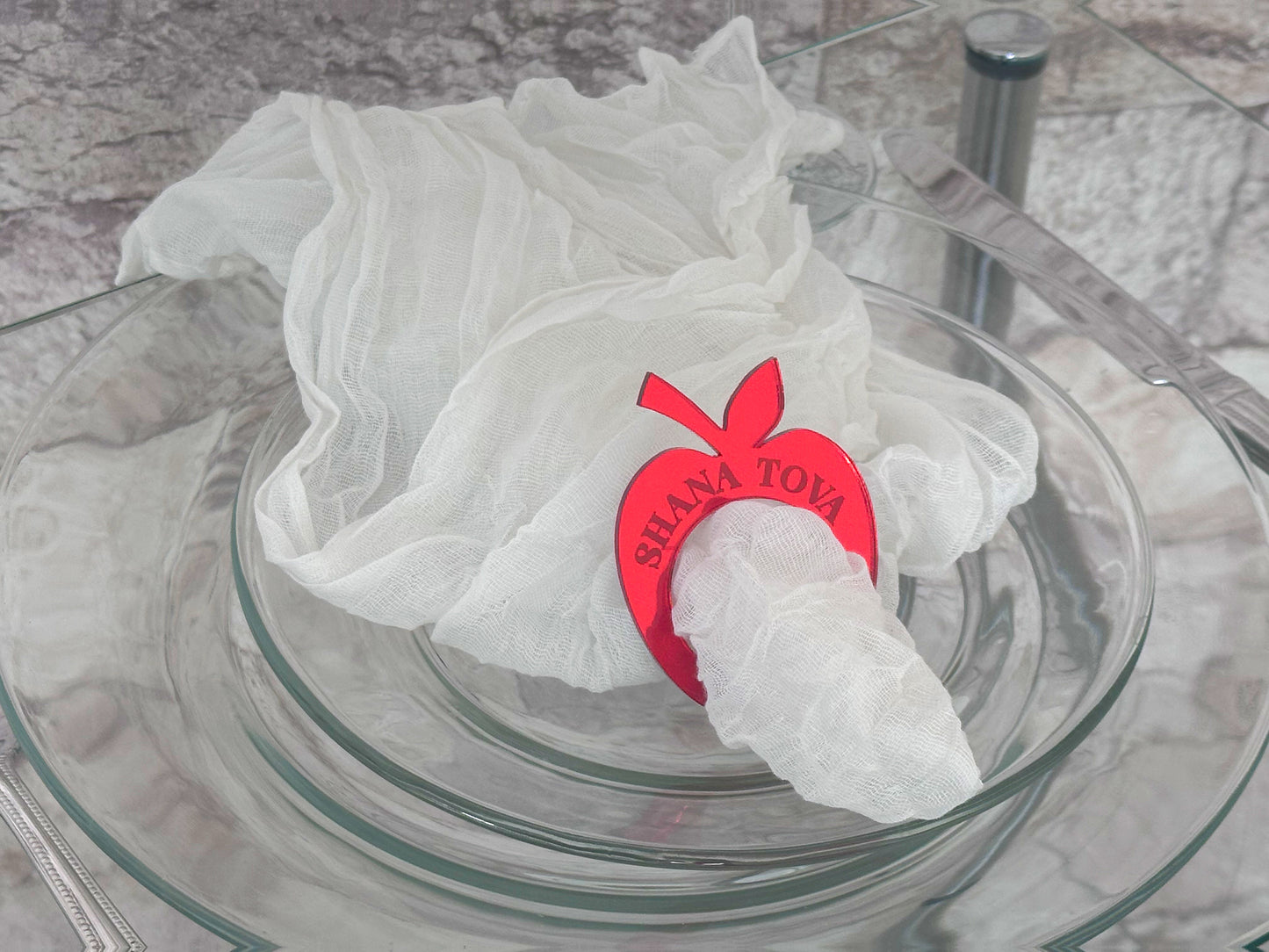 Personalized Apple Napkin Ring