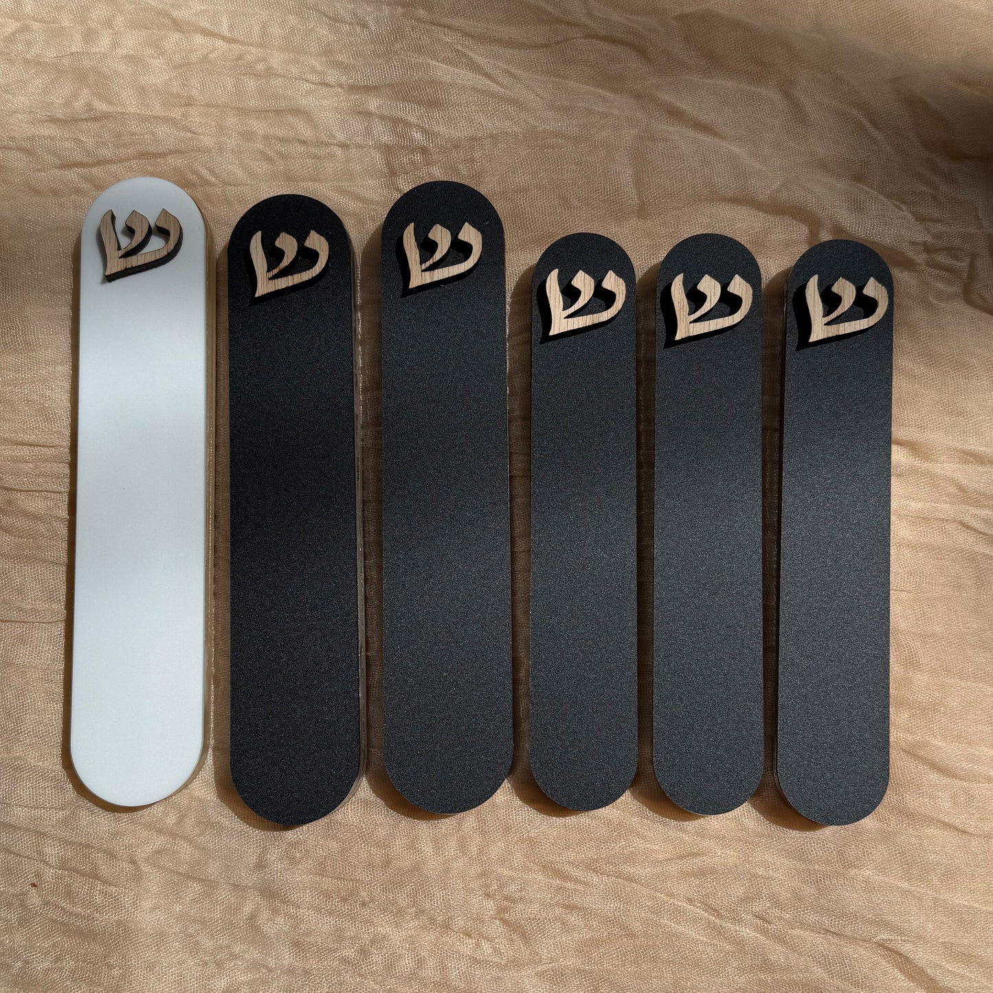 Matte Oval Mezuzah