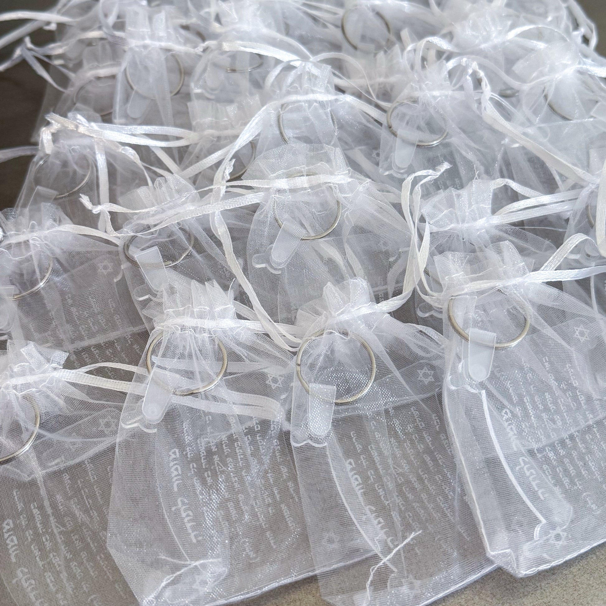 Torah "Mizmor le Todah" Clear Keychain