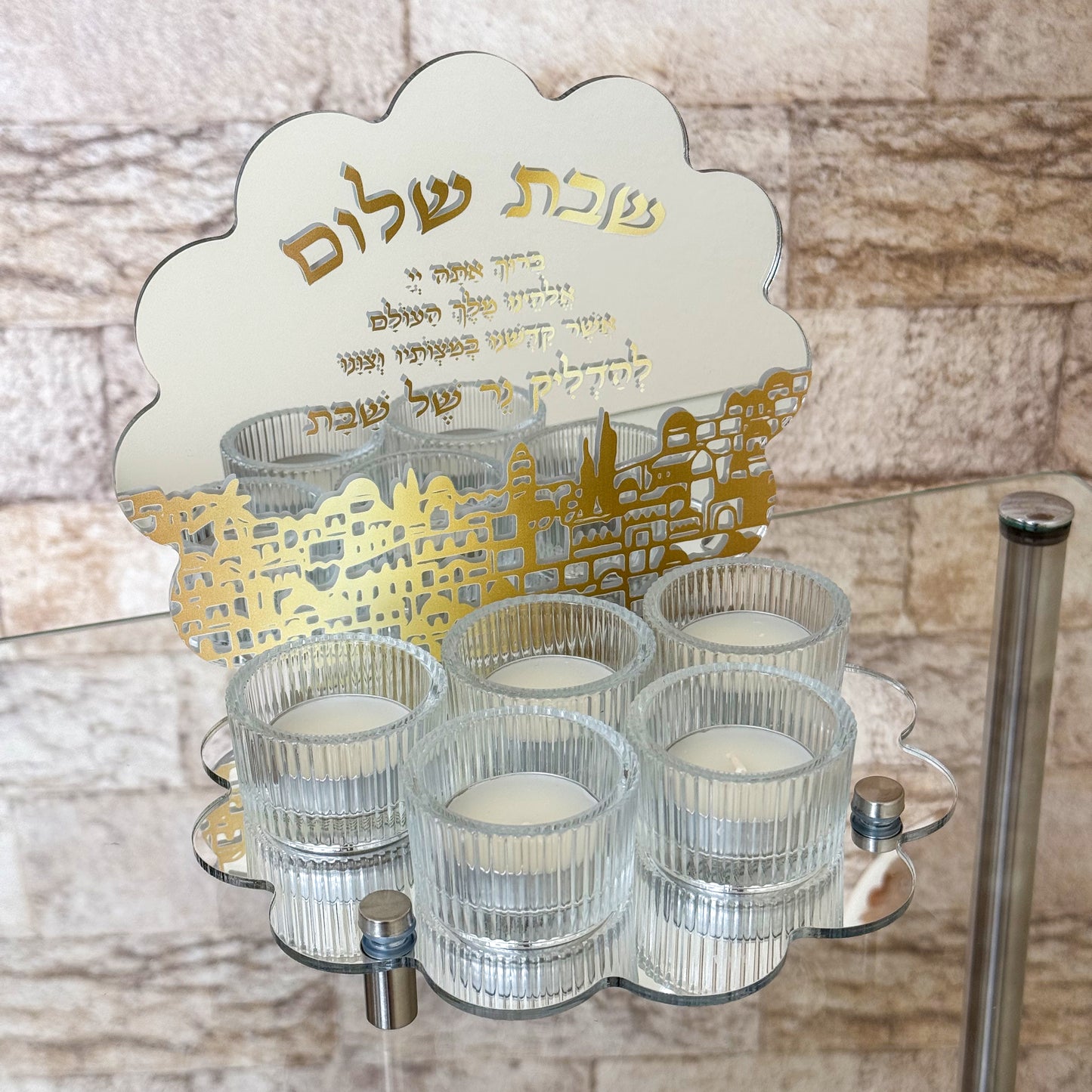 Clamshell Shabbat Candles