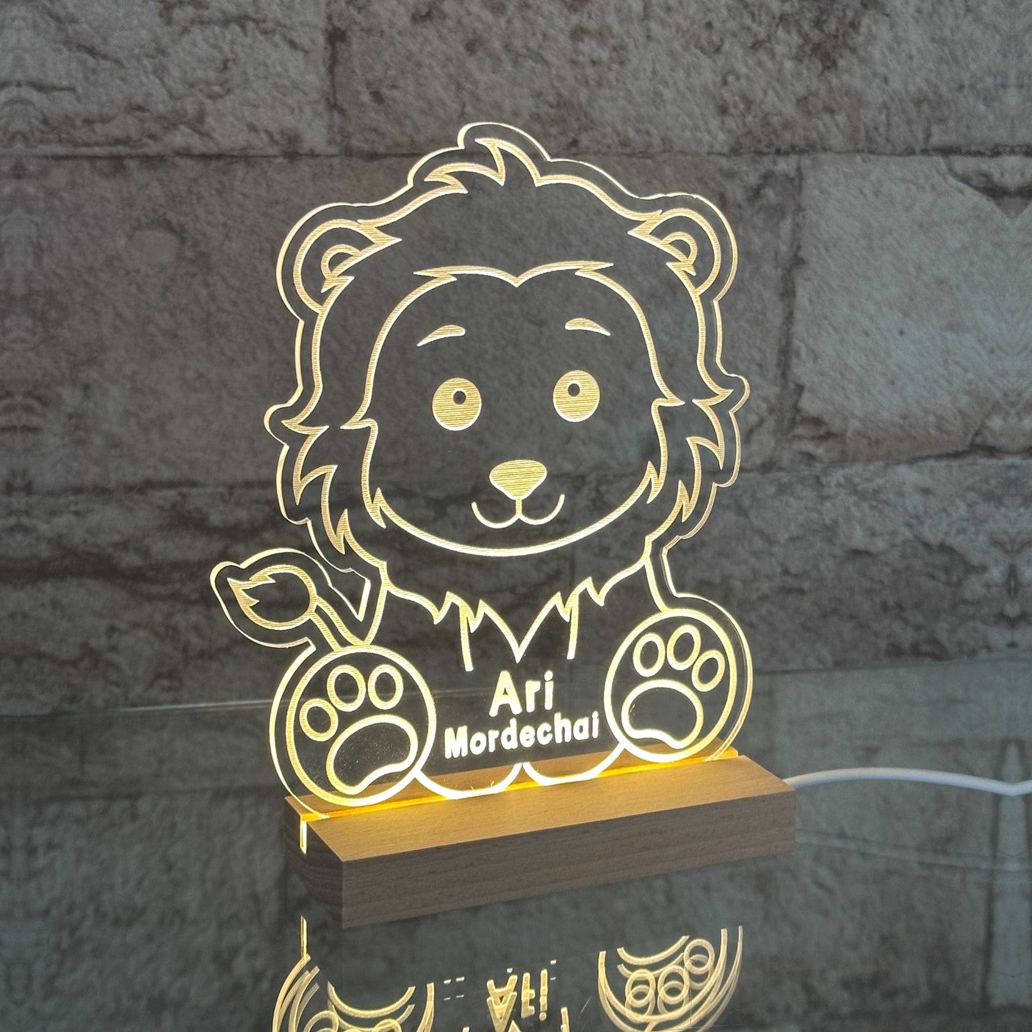 Personalized LED Lion Nightlight