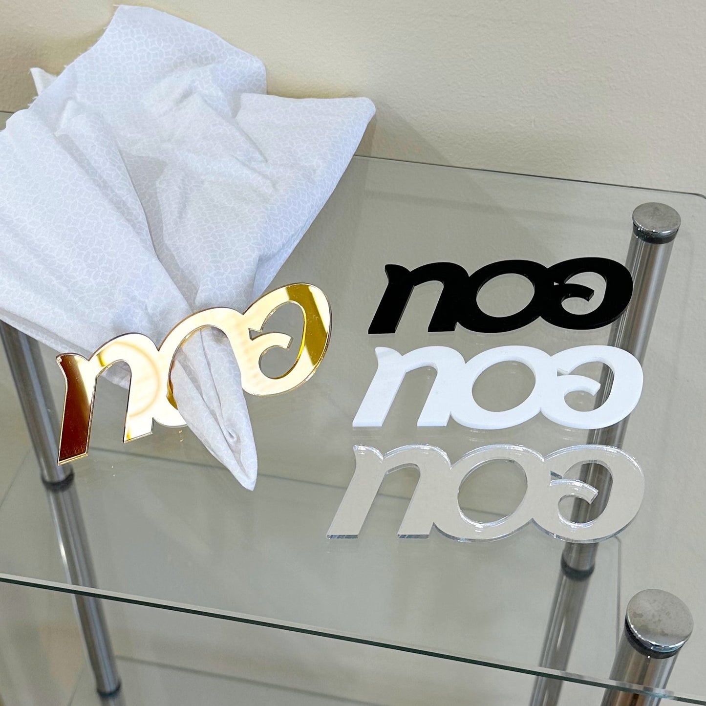 4 Pack Pesach Napkin Rings