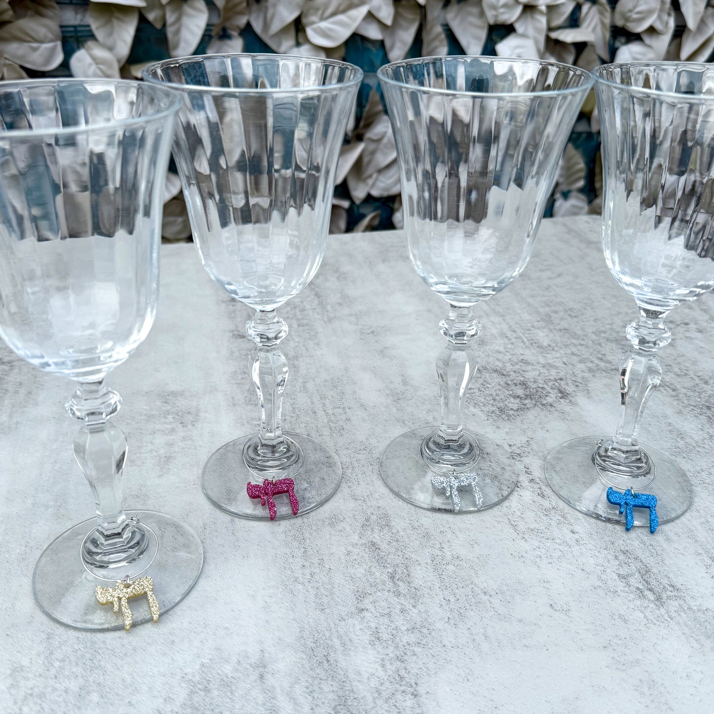 Chai Wine Charms (Set of 4)