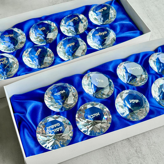 Set of 8 Blessing Crystal Diamonds