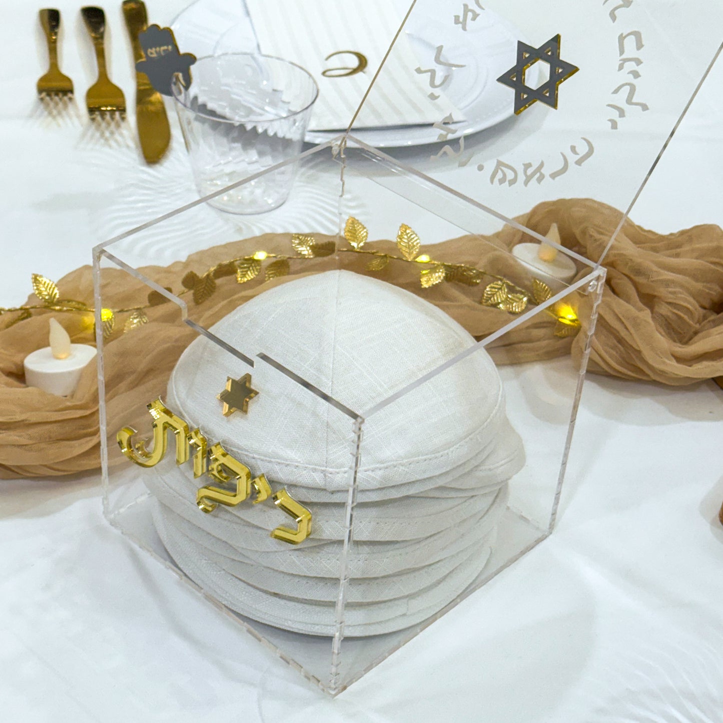 Acrylic Kippa Box