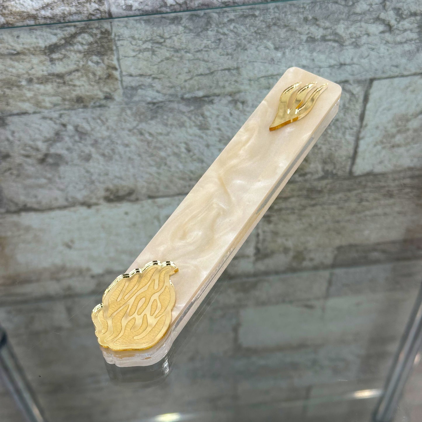Ha'Esh Sheli Mezuzah - Straight Edge