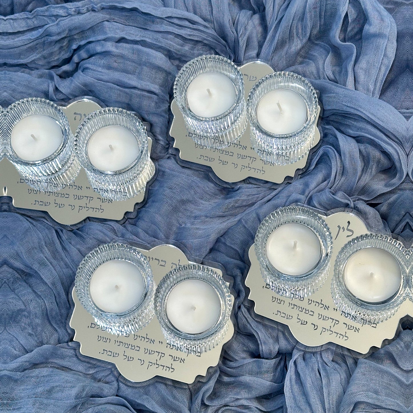 Mini Personalized Shabbat Candle Holder