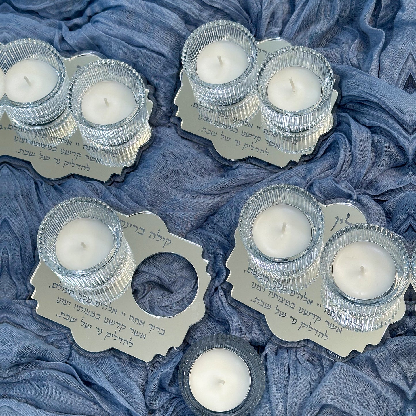 Mini Personalized Shabbat Candle Holder