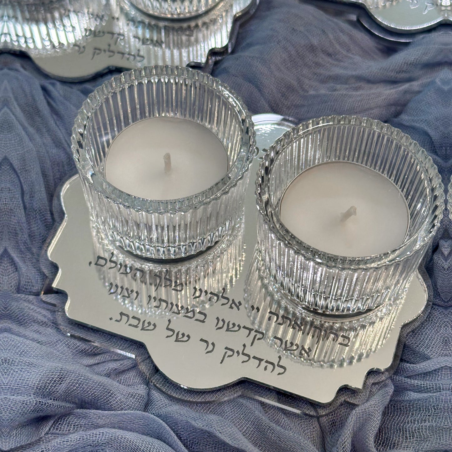 Mini Personalized Shabbat Candle Holder