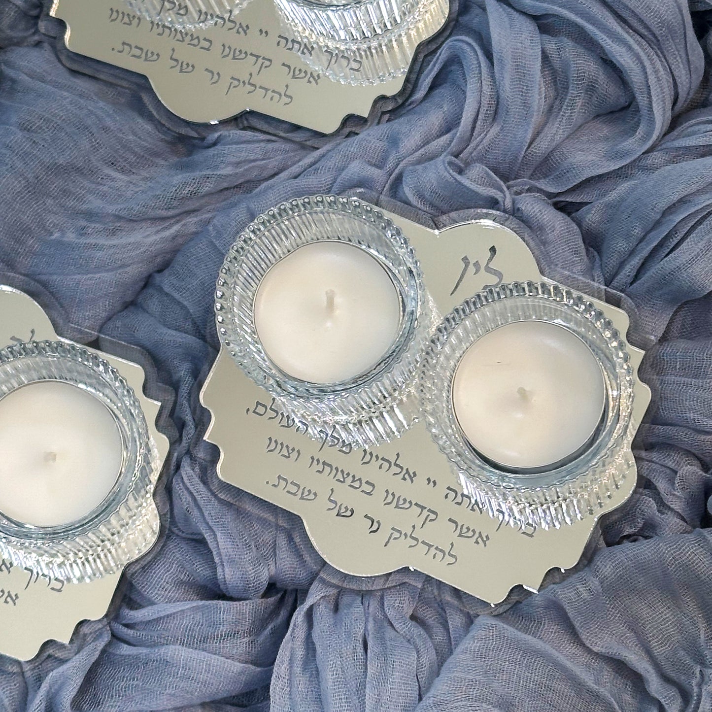 Mini Personalized Shabbat Candle Holder