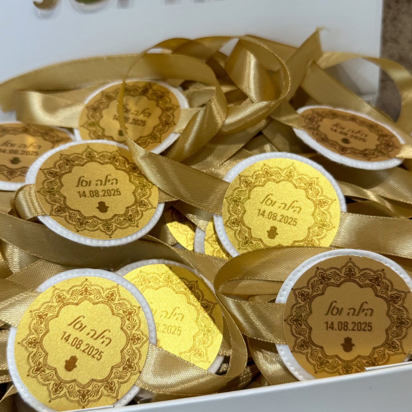 Set of 20 Personalized Henna Cotton Pads