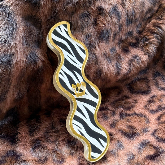 Zebra Wavy Mezuzah