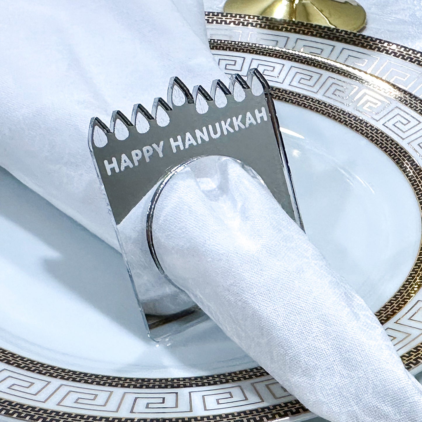 Acrylic Hannukah Napkin Ring
