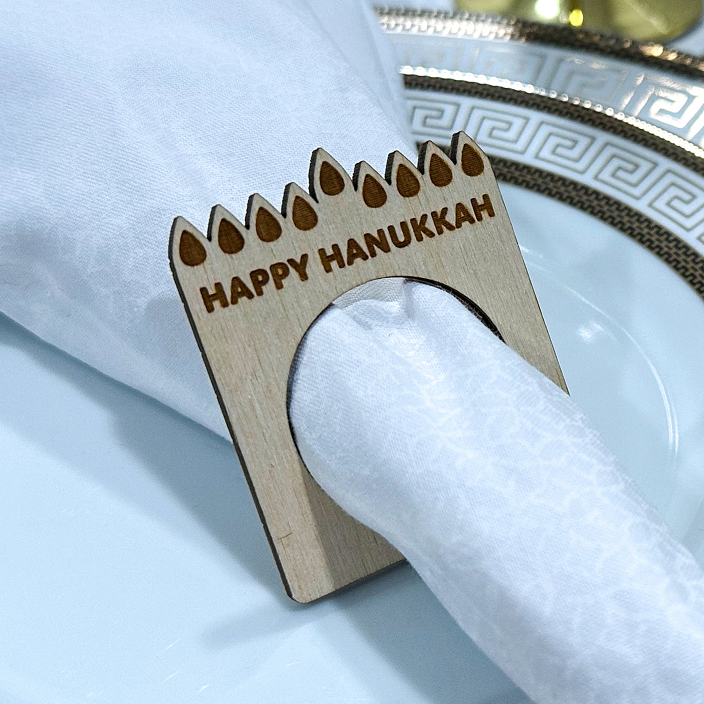 Acrylic Hannukah Napkin Ring