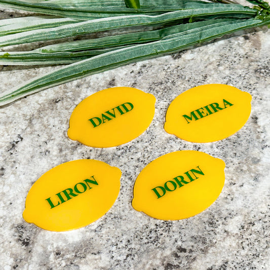 Sukkot Etrog Name Place Cards