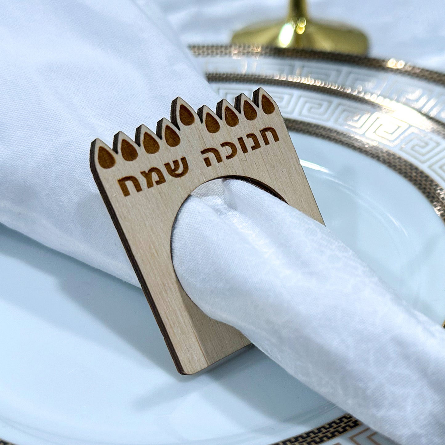 Acrylic Hannukah Napkin Ring