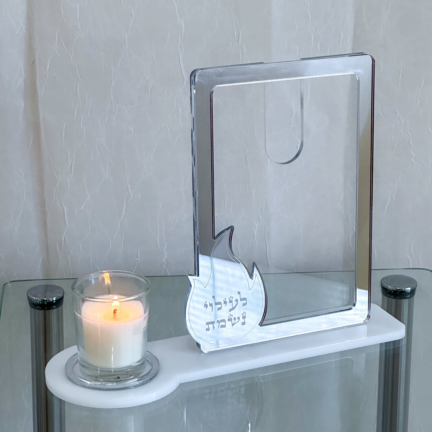 Ner Neshama Holder with Photo Holder