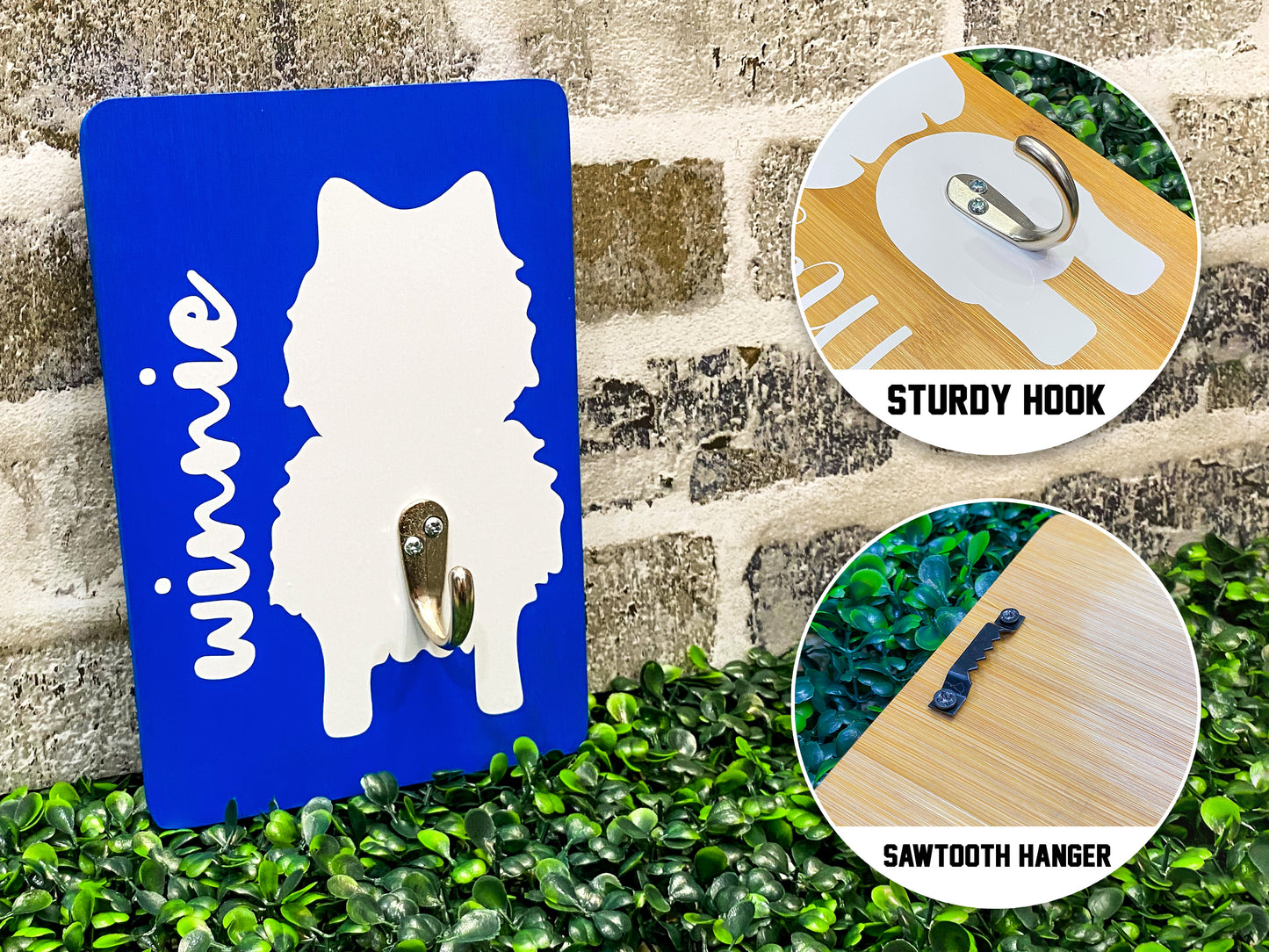 Personalized Dog Leash Holder