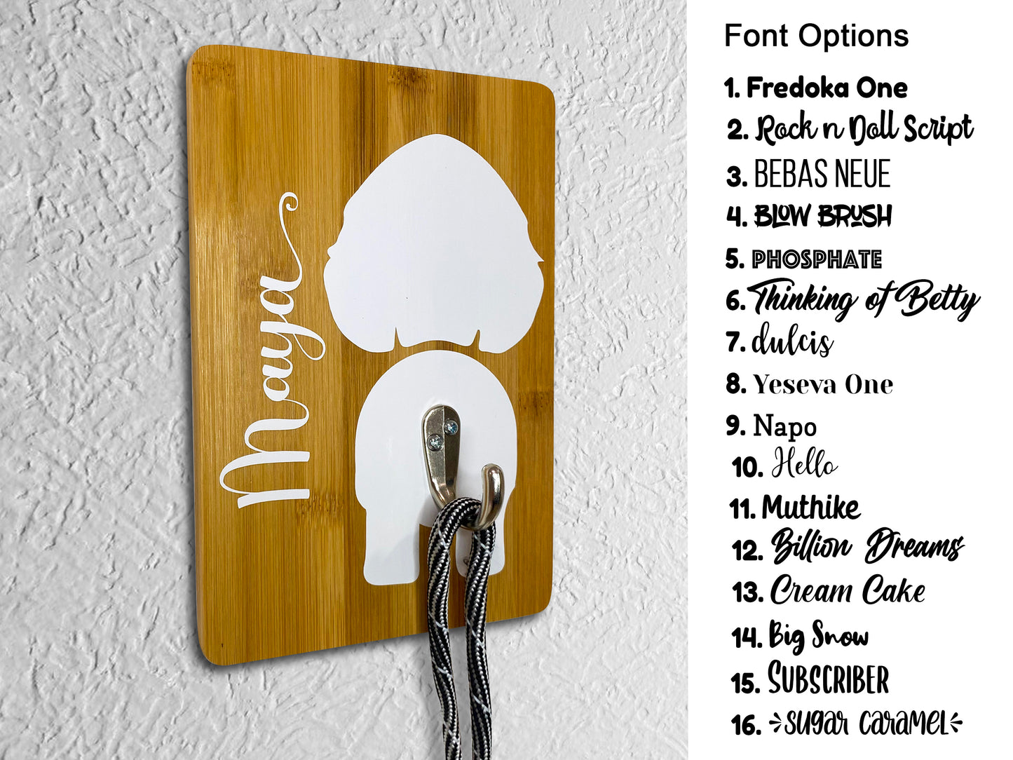 Personalized Dog Leash Holder