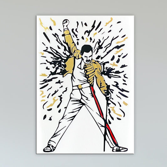 Freddie Mercury 3D Acrylic Wall Art