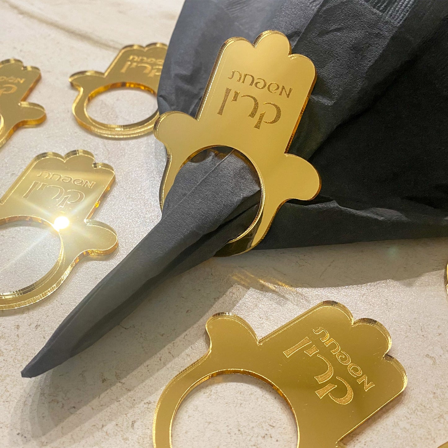 Personalized Hamsa Napkin Ring