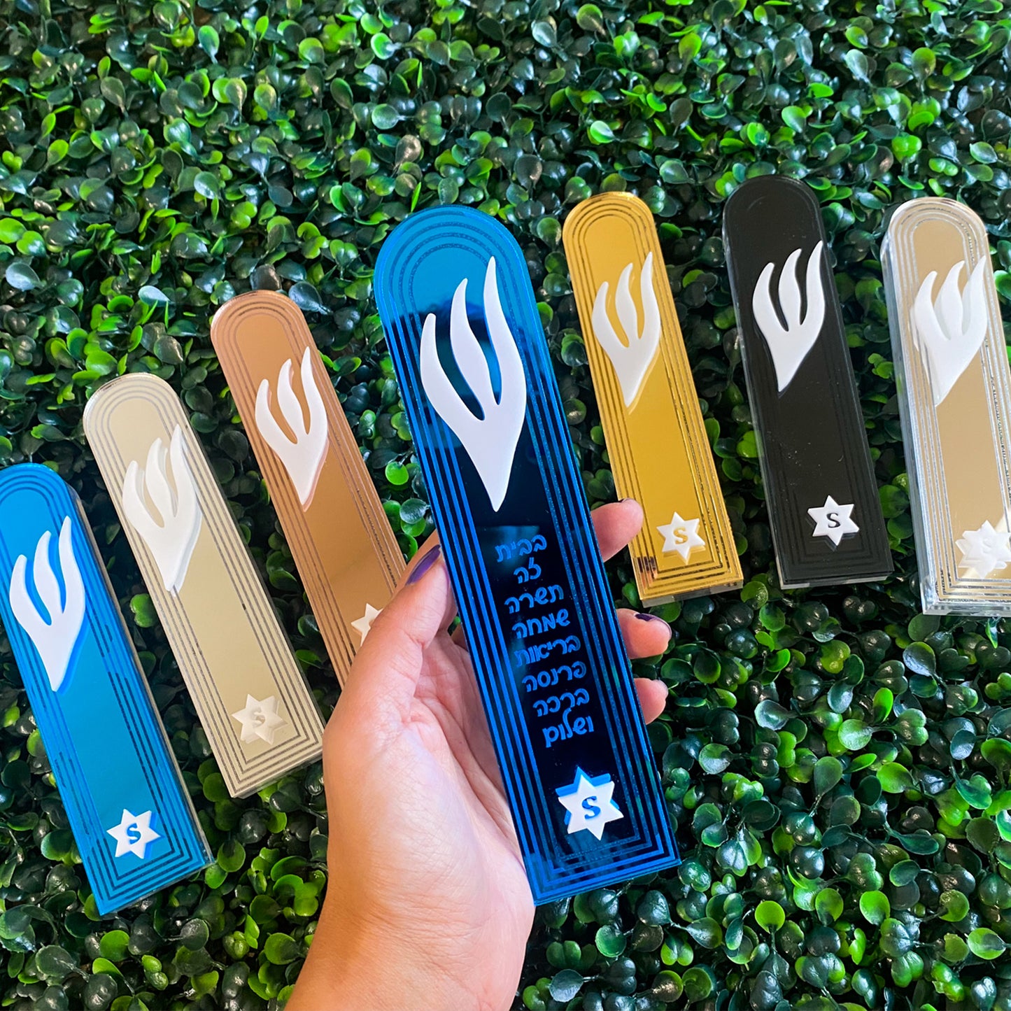 Personalized Arch Mezuzah Case