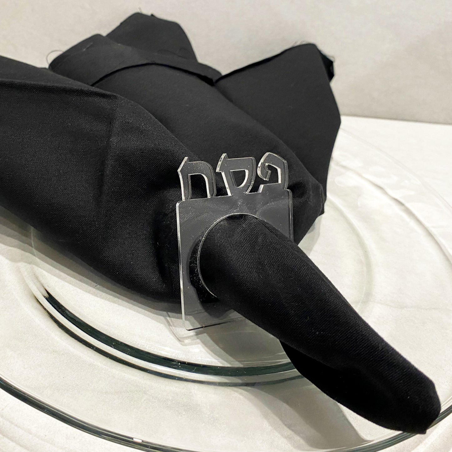 Acrylic Pesach Napkin Ring