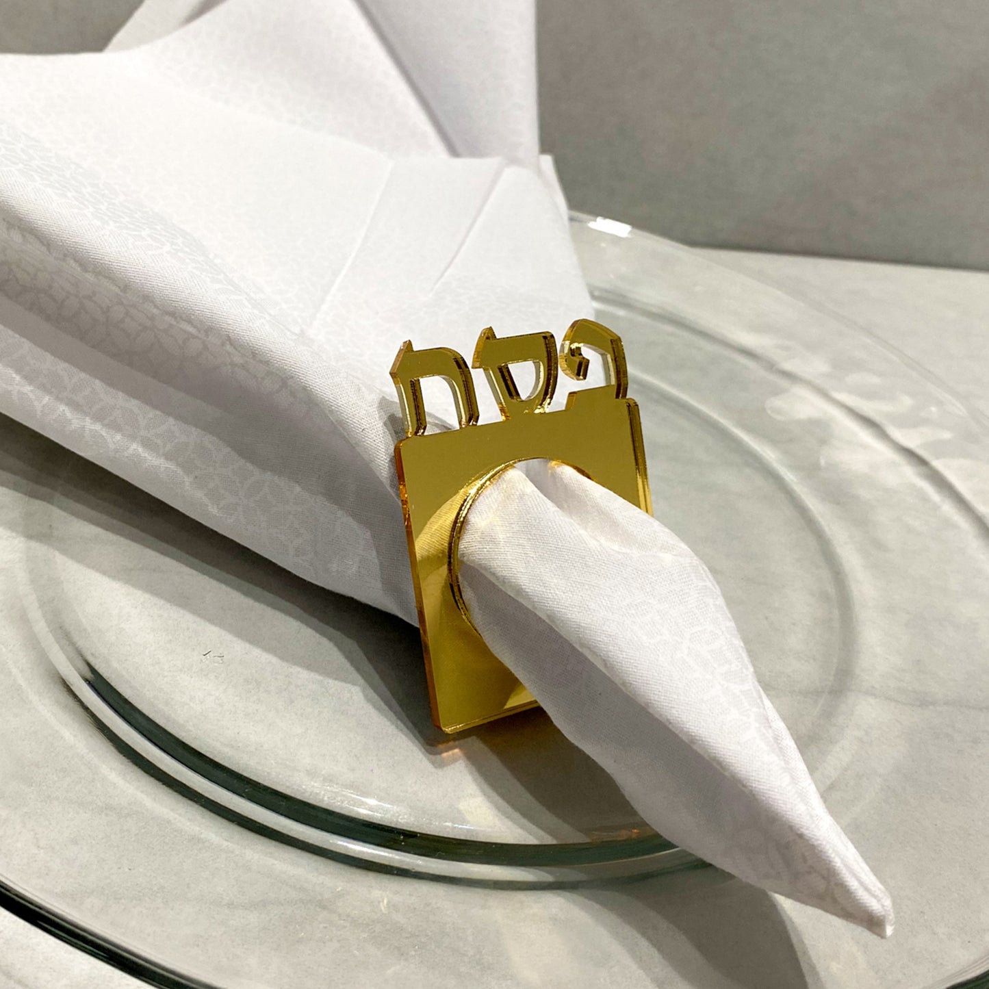 Acrylic Pesach Napkin Ring