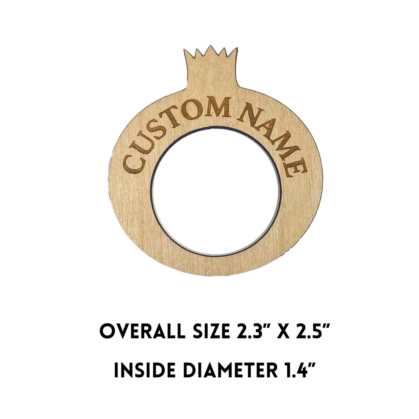 Personalized Pomegranate Napkin Ring