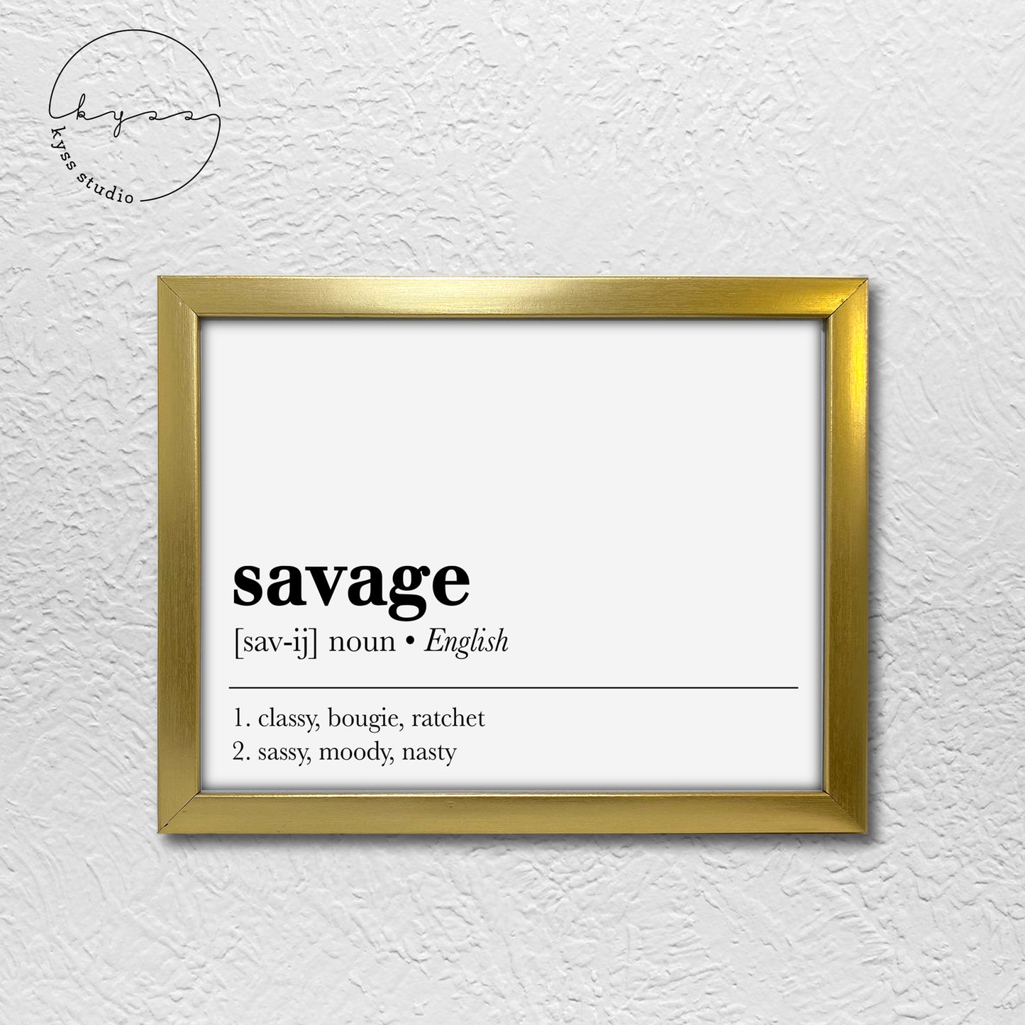 Witty Definition Wall Signs