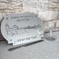 Personalized Shabbat Challah Board- Silver Jerusalem