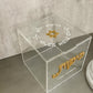 Personalized Acrylic Kippa Box- Matte Mocha