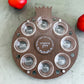 Personalized Rimon Simanim Plate- Walnut Wood