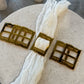 Personalized Matzah-Edge Napkin Rings (Gold)