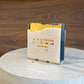Personalized Matzah-Edge Napkin Holder (White/Gold)