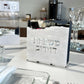Personalized Matzah-Edge Napkin Holder (White/Silver)