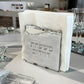 Personalized Matzah-Edge Napkin Holder (White/Silver)