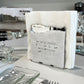 Personalized Matzah-Edge Napkin Holder (White/Silver)
