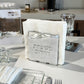 Personalized Matzah-Edge Napkin Holder (White/Silver)