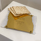 Personalized Matzah-Edge Matzah Tray (White/Gold)