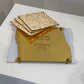 Personalized Matzah-Edge Matzah Tray (White/Gold)