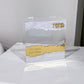 Personalized Matzah-Edge Matzah Box (White/Gold)