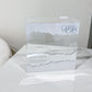 Personalized Matzah-Edge Matzah Box (White/Silver)