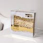 Personalized Matzah-Edge Matzah Box (White/Gold)