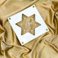 Acrylic Passover Magen David Matzah Tray