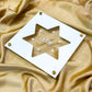 Acrylic Passover Magen David Matzah Tray